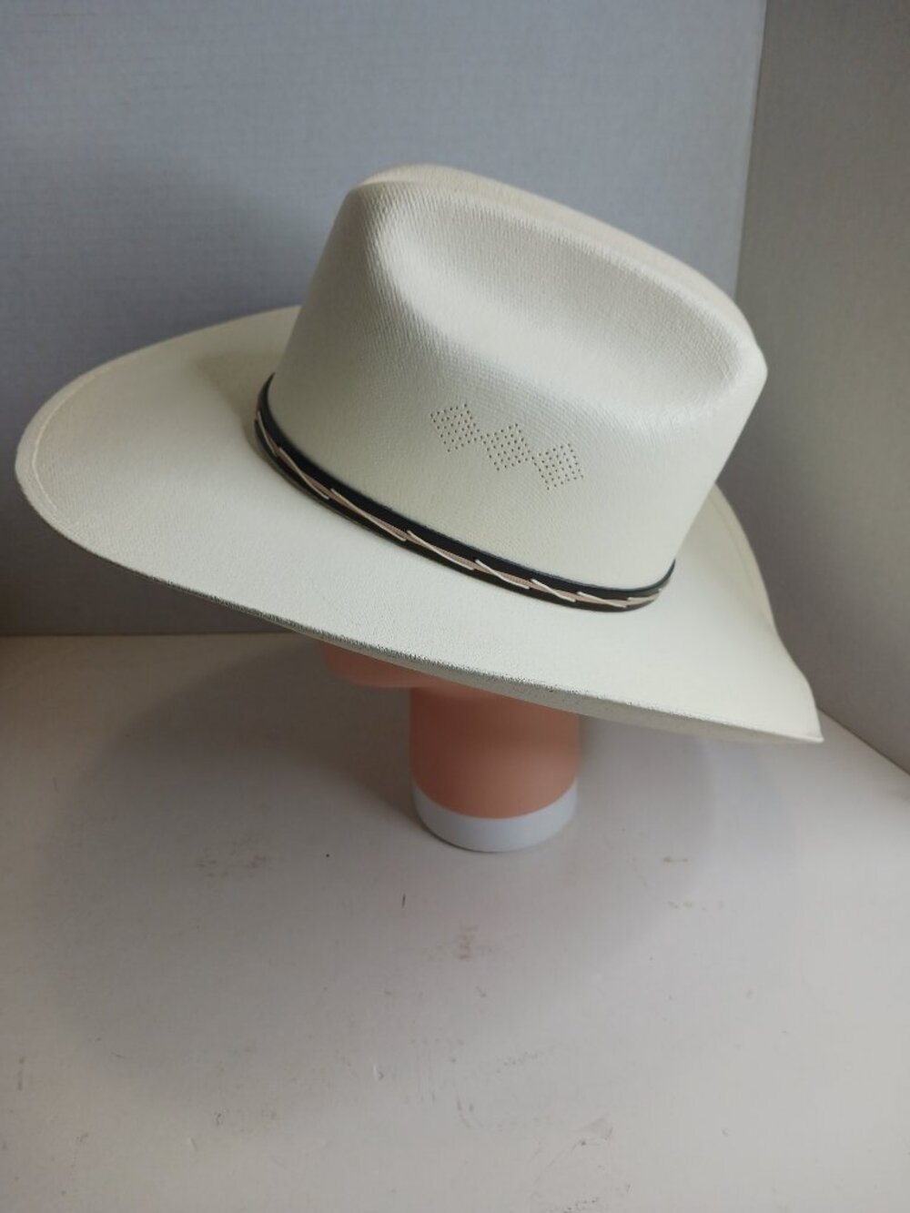 Vintage TGH Western Cowboy Rodeo Ranch Straw Hat size S